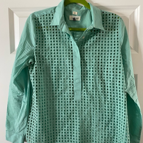 loft eyelet popover blouse - Picture 6 of 6